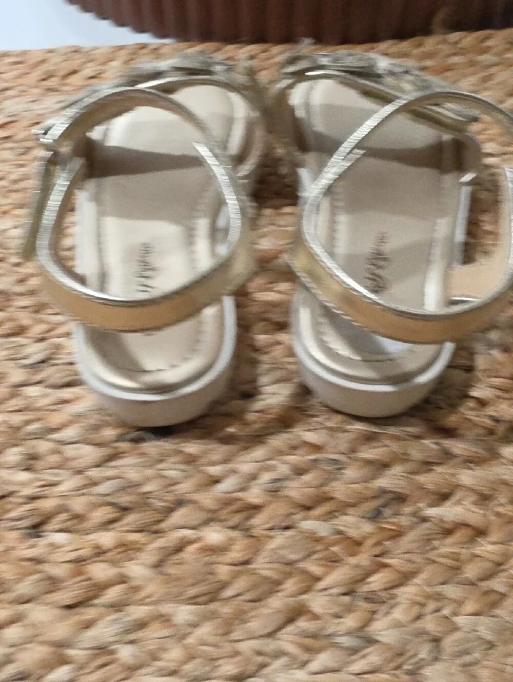 Girls' Gold Butterfly Strap Sandals - Kids Shoes
